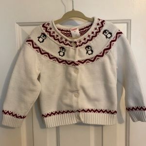 Gymboree size 3t Penguin cardigan